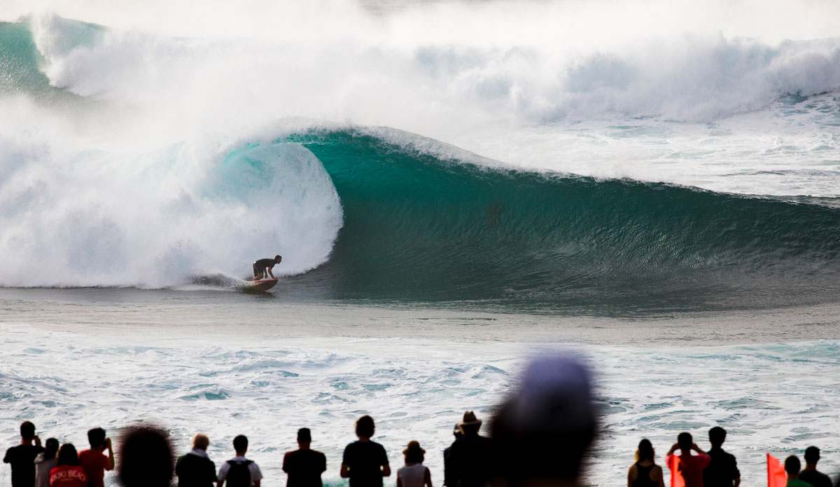 The crowds came for the contest and stayed for the freesurf. Photo: <a href=\"http://mattdunbar.com.au/\"> Matt Dunbar</a>