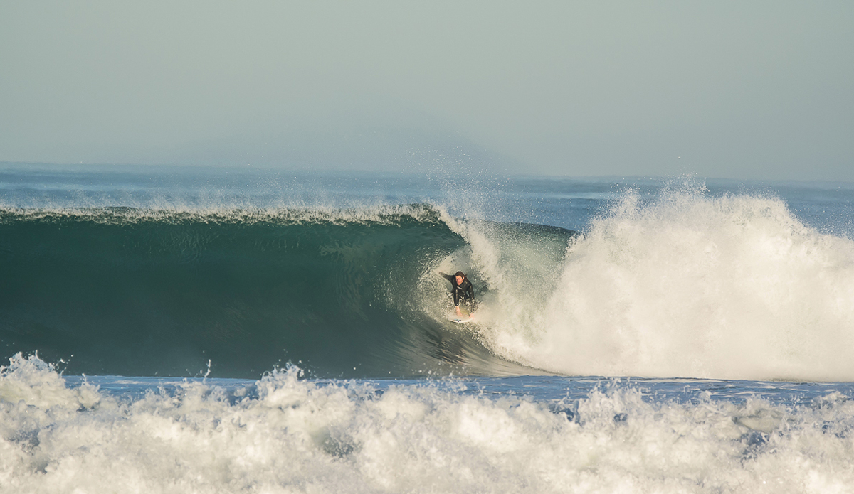 Matt Macauley tucked into one just in front of the stop light. If you know, you know. Photo: Michael Bonwell