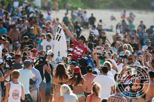 Parko, stoked on his maiden World Title victory, which came last year–2012. Photo: ASP