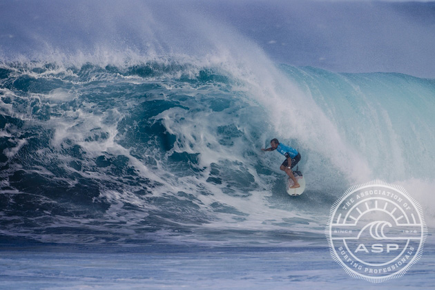 Kieren Perrow won the 2011 Pipe Masters on solid barrel riding skills–his bread and butter. Photo: ASP