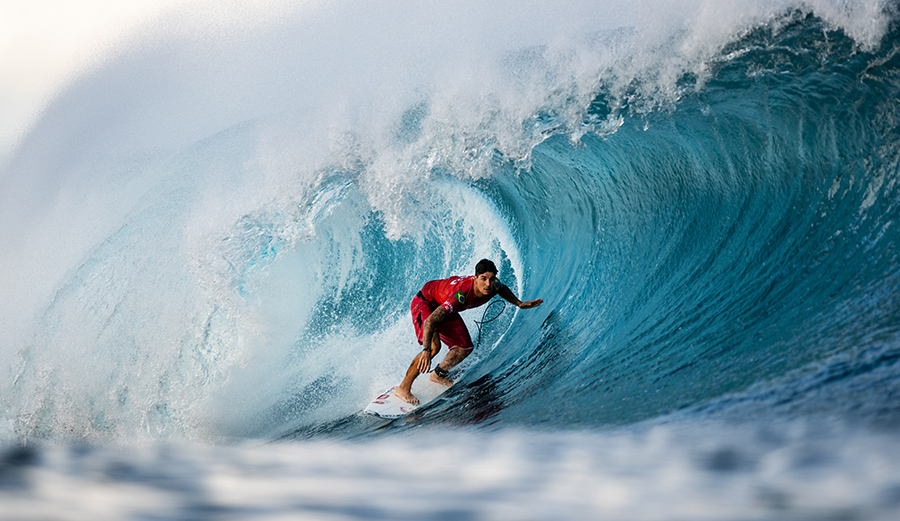 Gabriel Medina and John John gave us a preview of what may be a fantastic year. Photo: Brent Bielmann/WSL