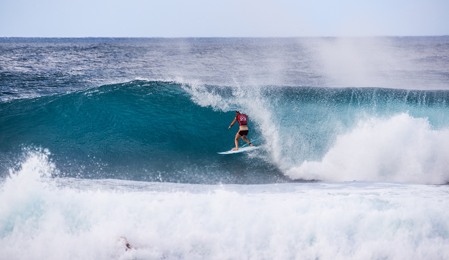 Tyler Wright hasn\'t missed a beat since missing nearly two years of competition. Photo: Brent Bielmann/WSL