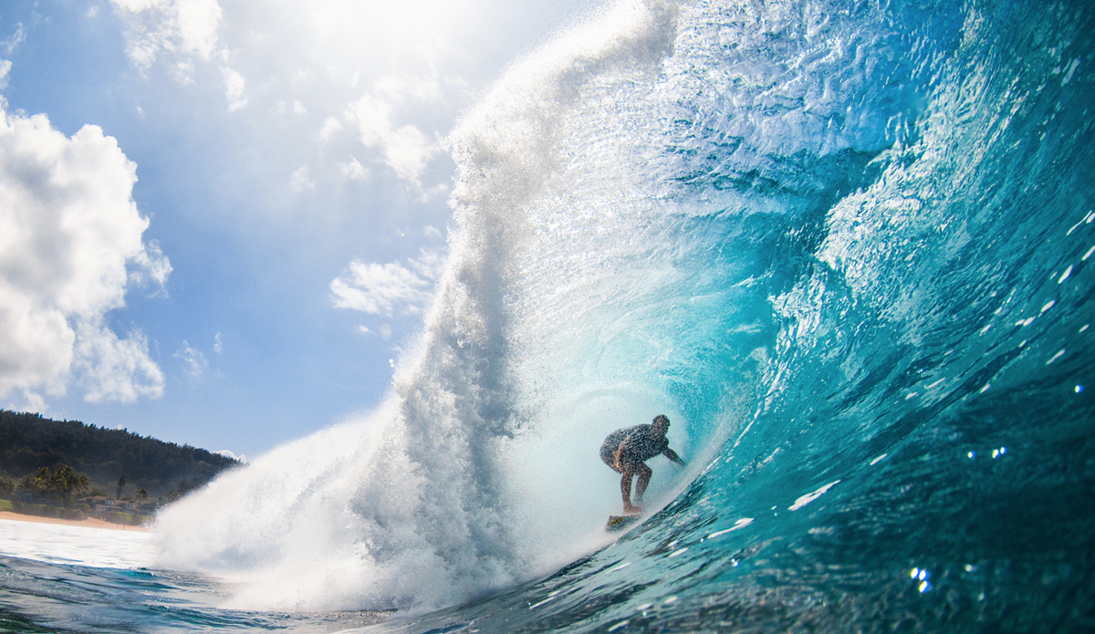 Anthony Walsh navigating through a wonky section at Pipe. Photo: Jake Marote