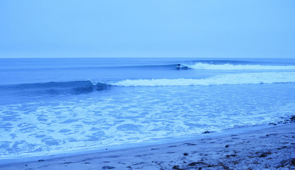 I went up to Lowers early one morning to film a couple of friends. It got crowded really quick and ended up being really inconsistent, but I got a pretty lineup photo out of the deal. Nikon fm2n, fuji 64t film. Photo: <a href=\"http://fotoburns.com\">Adam Burns</a>