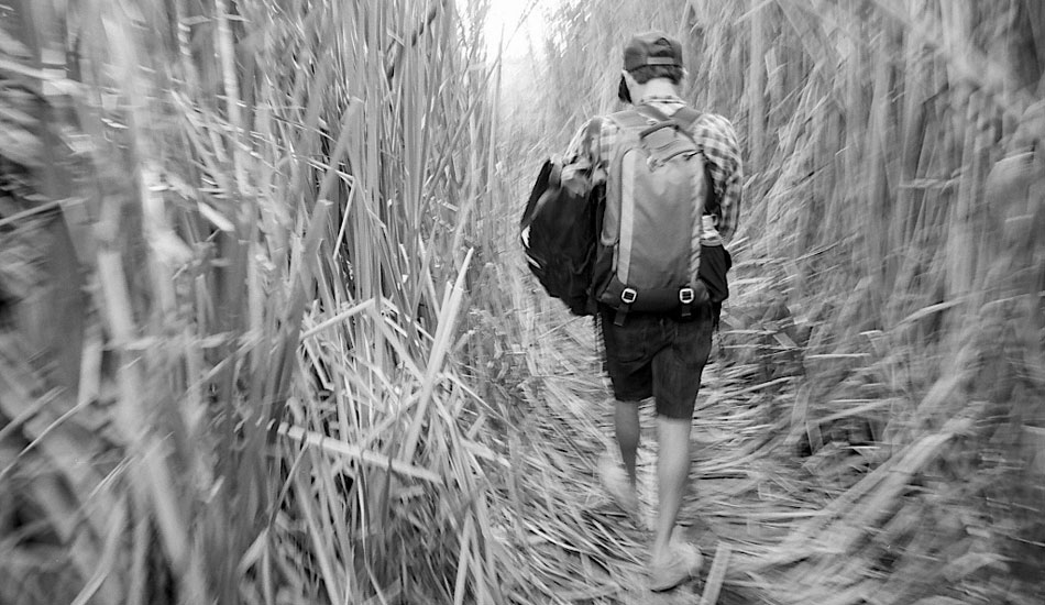 Todd again, clocked out and on his way home for a beer after a long day of work. Minolta TC-1, fuji acros 100 film. Photo: <a href=\"http://fotoburns.com\">Adam Burns</a>