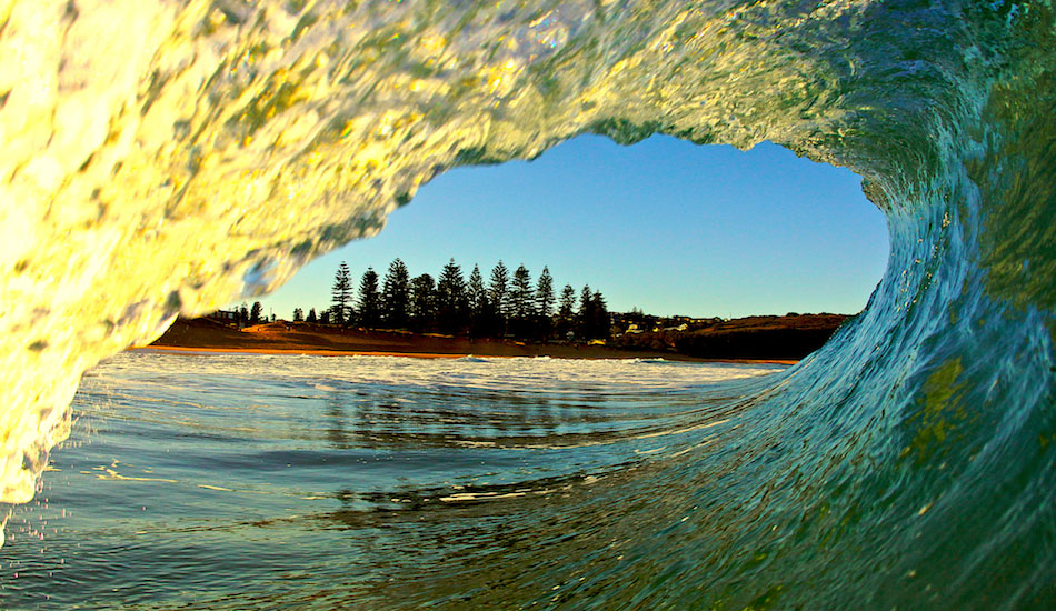 \'Looking out\' I shoot at least half of my photos here at my home 
break, and this is the view I look forward to whenever it is pumping. Photo:<a href=\"http://www.bluesnapper.com.au/\" target=_blank>Alex Marks.</a> 