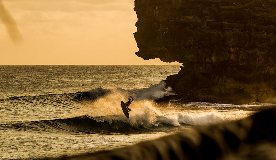 Every year I head over to South Africa to hopefully score waves like this. Here is one of South African up-and-coming big wave chargers Matt Bromely. This young kid has a understanding of the ocean well before his age. Out of the few big wave spots I shoot in South Africa, this has to be one of my favorite. Photo: Brad Masters