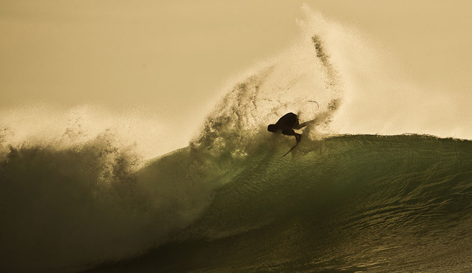 Afternoon light at Padang Padang. What more can you ask for? JOB using it to his advantage. Photo: Brad Masters