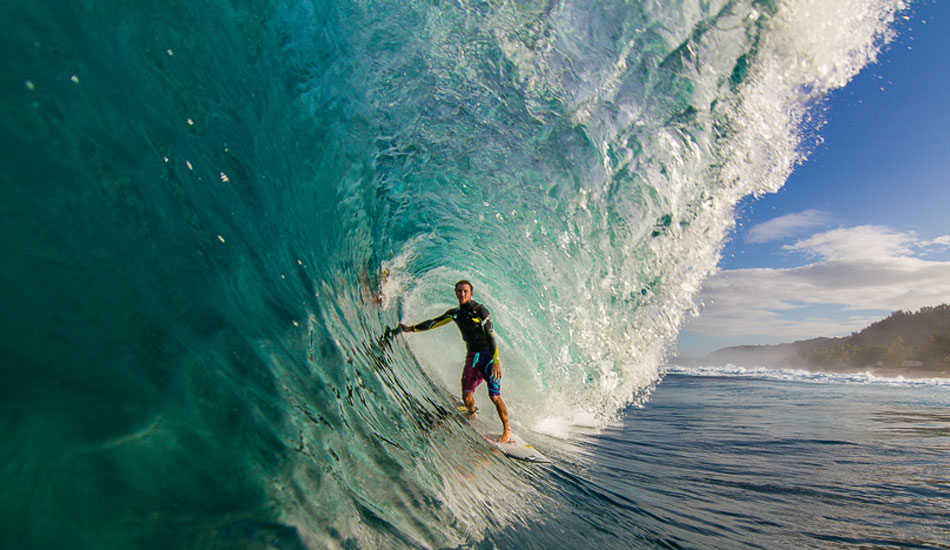 This is Alex Gray at Off The Wall. I remember this wave perfectly. Pipe and Off The Wall were both offering rights and lefts. This day was epic. Photo: <a href=\"http://500px.com/DougFalterPhotography\">Doug Falter</a>