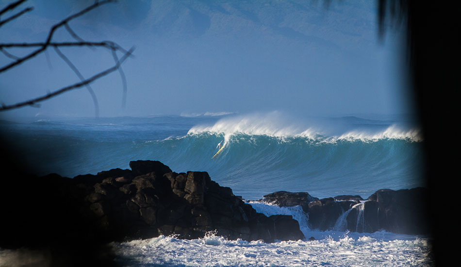 This is Garrett Mcnamara, I showed him the shot later that day and he said it was his first ride on his new board and he didn\'t make the wave. Photo: <a href=\"http://500px.com/DougFalterPhotography\">Doug Falter</a> 