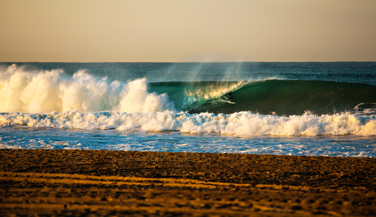 An unknown surfer enjoying a quality wave on a quality morning in Orange County, California. Photo: <a href=\"http://www.maxxbuchanan.com/\">Maxx Buchanan</a>