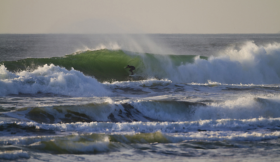 Back lit barrel at Ocean Beach. Photo: <a href=\"http://instagram.com/migdailphoto\"> Seth Migdail</a>