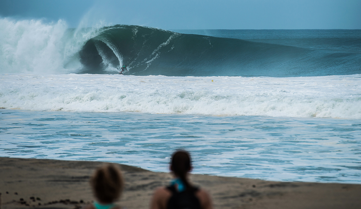 Some call him Mr. Veteran and he is the master of style, even in the biggest of barrels. A great family man and a role model for the younger generations, Jose Ramirez, also represented his people in the Puerto Escondido Challenge. Photo: Maria Fernanda