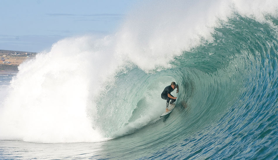 Someone having a great time at Jakes Point, North West Australia. Photo: <a href=\"http://www.reposarphoto.com\">Jason Reposar</a>