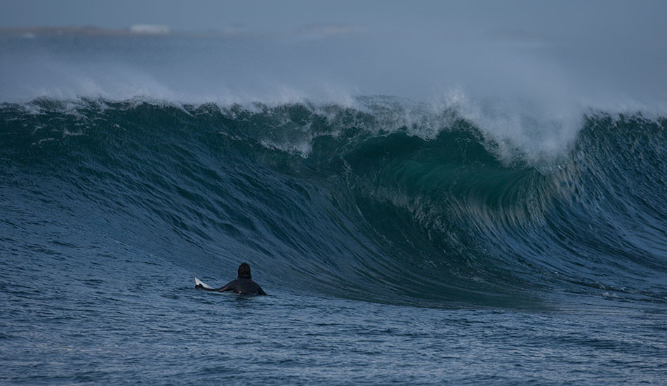 Sam Hammer looking into a cold Icelandic slab. Photo: <a href=\"http://www.reposarphoto.com\">Jason Reposar</a>