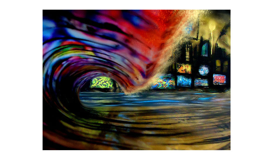 City lights. Photo: <a href=\"http://www.envirosurfartseries.com\" target=_blank>Richard Morrison</a>