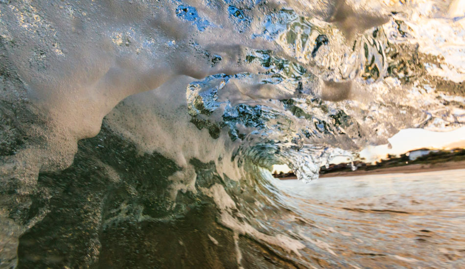 Another little shorebreak at sunset, Cremorne, Tasmania. Photo:<a href=\"http://www.rickileigheaves.com.au\"> Ricki Eaves<a/>