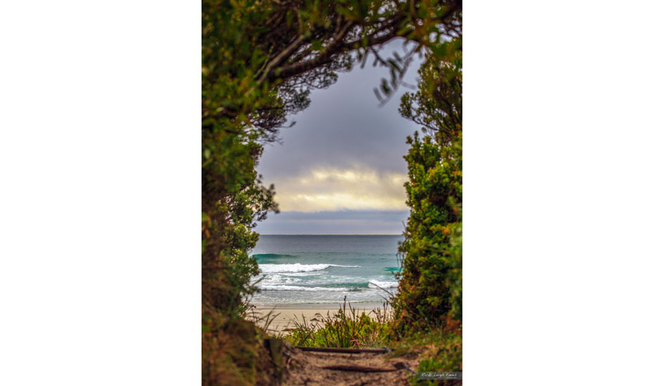 A cool little beach approach, Dennison Beach, East Coast, Tasmania. Photo:<a href=\"http://www.rickileigheaves.com.au\"> Ricki Eaves<a/>