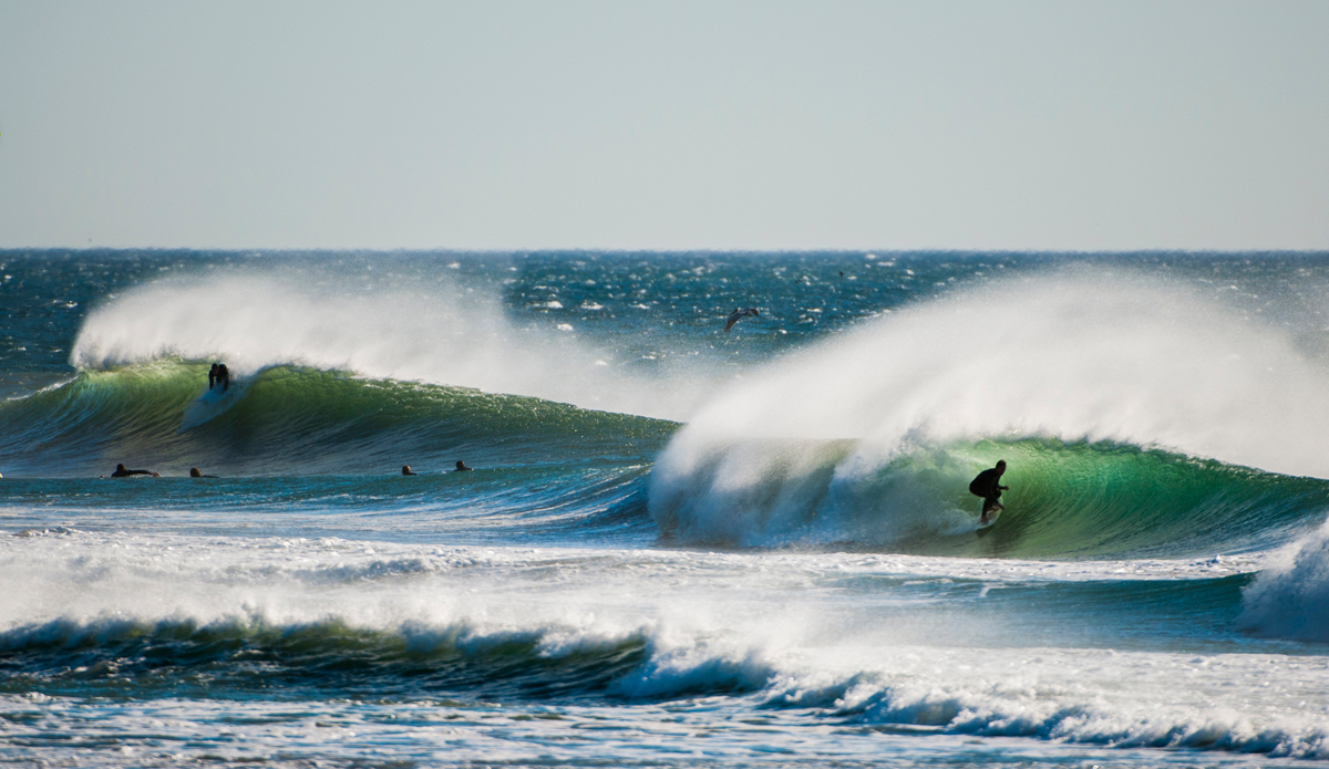 Does your beach break look like this? Cecil Page, getting it. Photo: <a href=\"http://www.rickyjlesser.com/\"> Ricky Lesser</a>