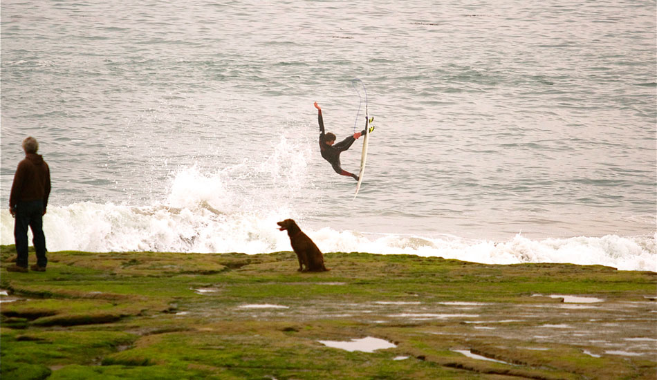 Noah Wegrich. That\'s my dog. Photo: Robb Wilson