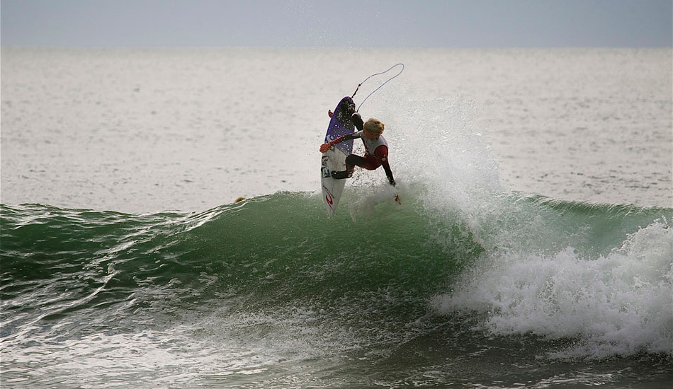 My little buddy Sean Woods. He\'s 14, super mellow and shreds hard. Photo: Robb Wilson