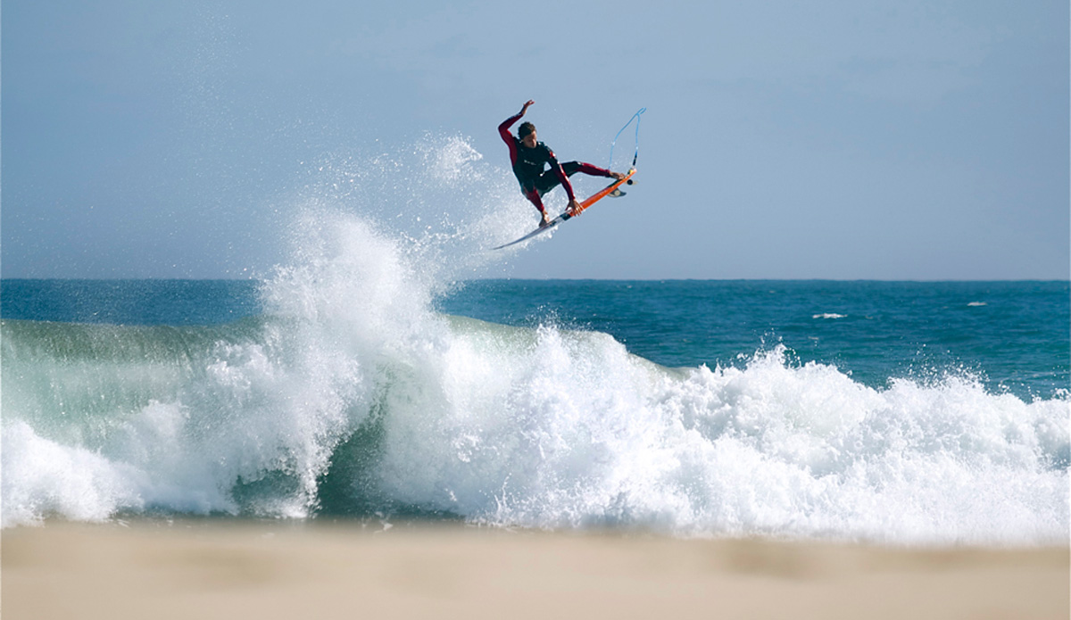 Ventura\'s Matt McCabe sending it BIG at one of his many home arenas. Photo: Robb Wilson