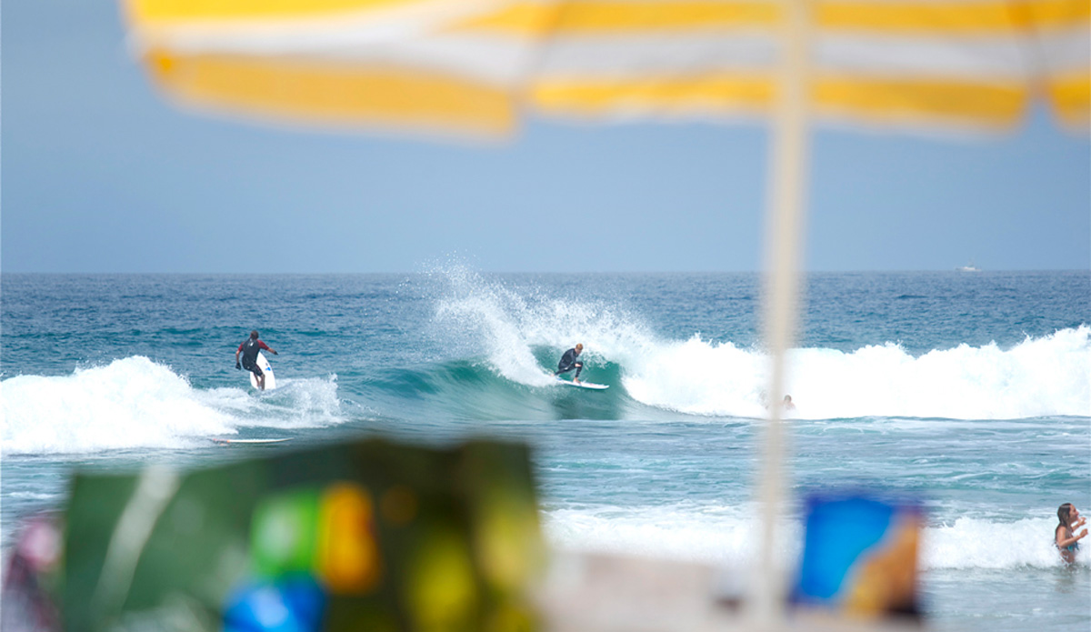 Matti Passaquindici. Rail game and crowd control all in one. Photo: Robb Wilson