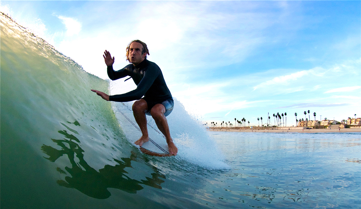 Glassy days, hand jives, hang fives and... Martin Cabada. Photo: Robb Wilson