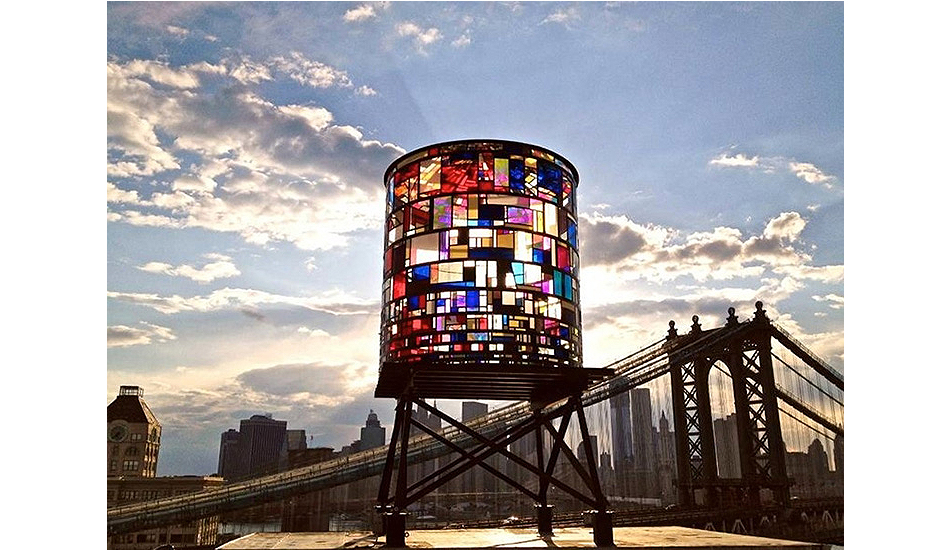 Watertower by Tom Fruin, 2012. C-print.