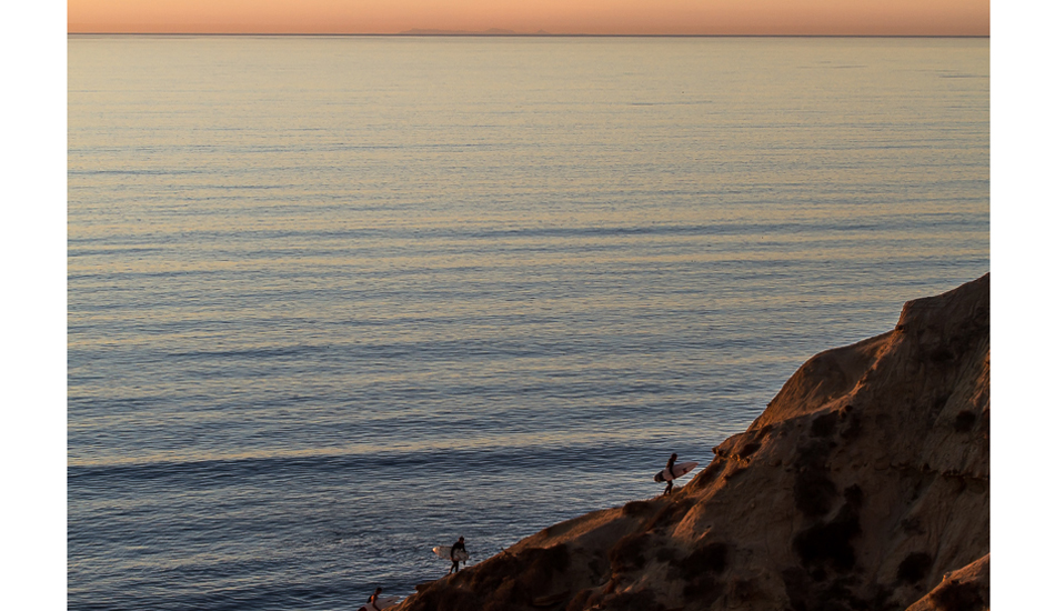 The walk is always better after a good session. Photo: <a href=\"http://www.surfingeye.com/\" target=_blank>Ronald Hons</a>.