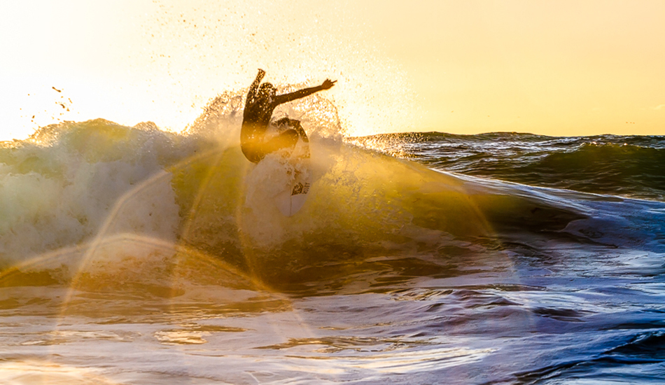 Fano Rakigjija cracking off lip in La Jolla. Photo: <a href=\"http://www.surfingeye.com/\" target=_blank>Ronald Hons</a>.