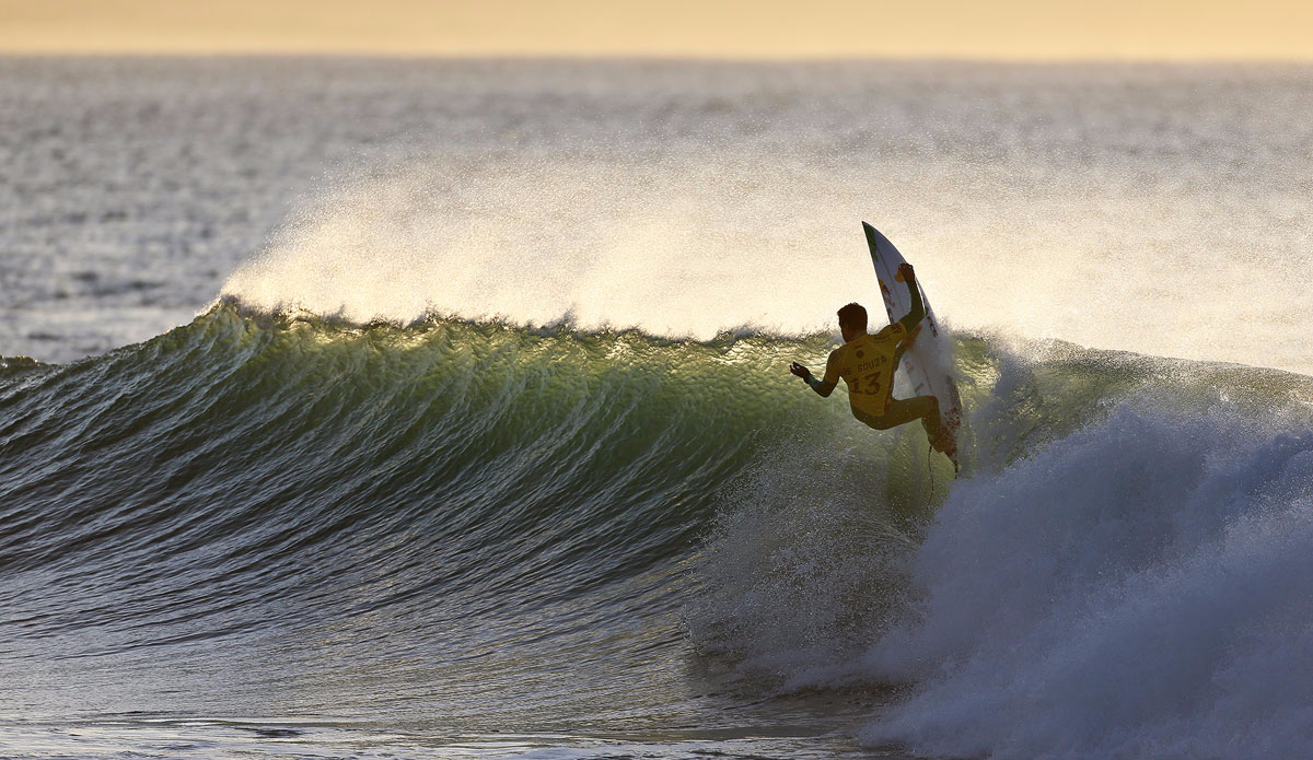 Adriano De Souza of Brasil (pictured) winning his Round 2 heat at the JBay Open on Monday July 13, 2015.  Photo: <a href=\"http://www.worldsurfleague.com/\">WSL</a>/<a href=\"https://instagram.com/kc80\">Cestari</a>