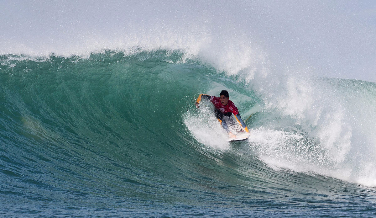 Gabriel Medina of Brasil (pictured) winning his Round 2 heat at the JBay Open on Monday July 13, 2015.  
 Photo: <a href=\"http://www.worldsurfleague.com/\">WSL</a>/<a href=\"https://instagram.com/kc80\">Cestari</a>