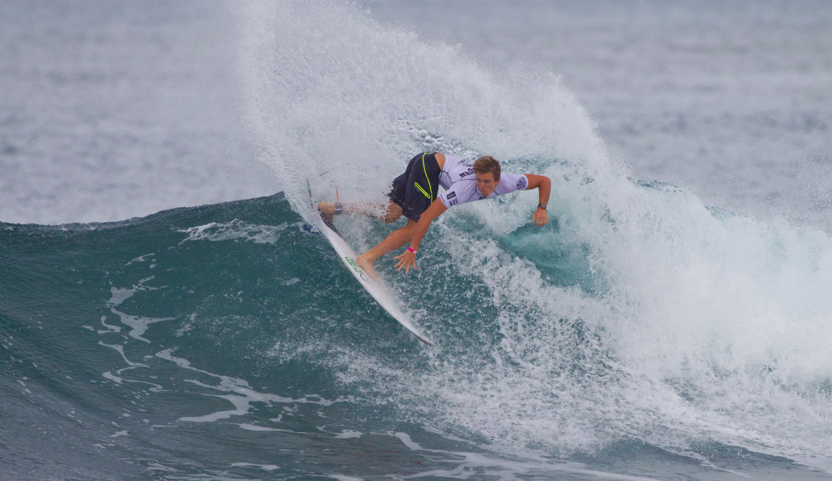 Ryan Callinan (pictured) winning his Round 3 heat at the Hawaiian Pro. Photo: Masurel/<a href=\"http://www.worldsurfleague.com/\">WSL</a>