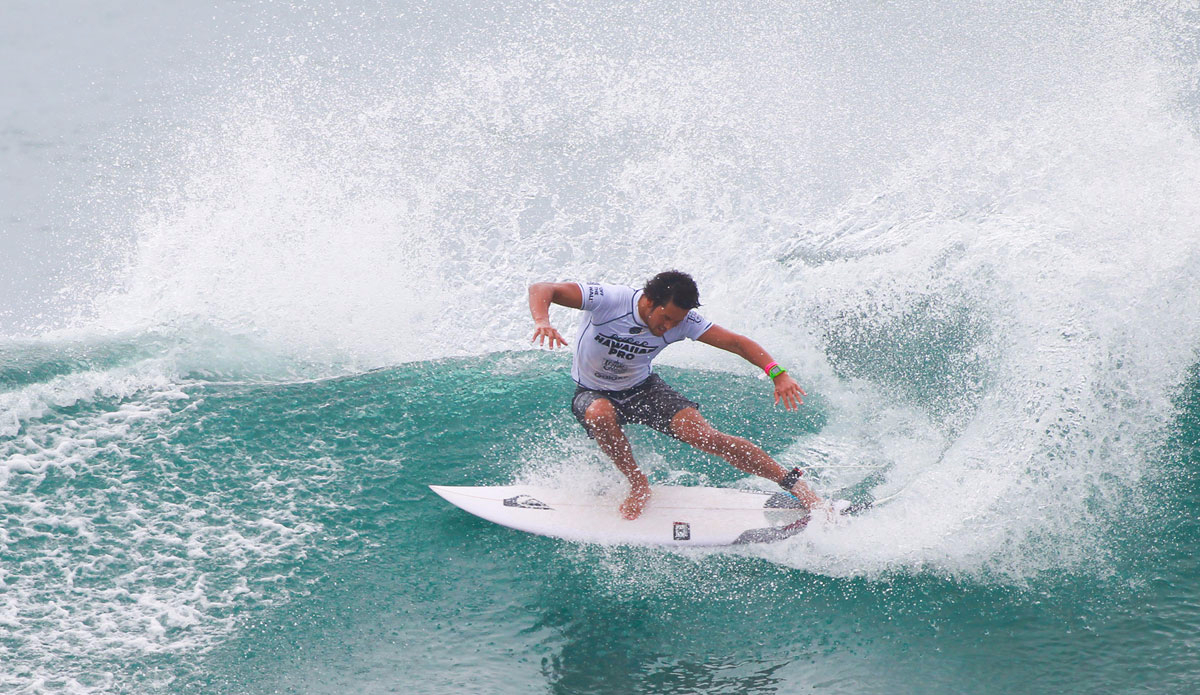 Conner O\'Leary of Australia (pictured) won his Round 3 heat at the Hawaiian Pro. Photo: Masurel/<a href=\"http://www.worldsurfleague.com/\">WSL</a>