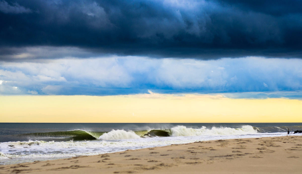 This is just a real moody small day with a storm moving east off the coast set for a cool look in the sky. Photo: <a href=\"http://www.ryanmackphotography.com/\">Ryan Mack</a>