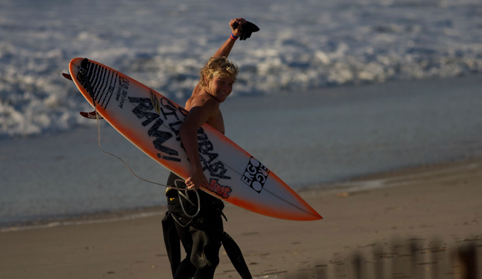 Tommy Ihnken amped for the 10ft tubes! Photo: Photo:<a href=\"http://ryanmackphoto.blogspot.com/\" target=_blank>Ryan Mack</a>.