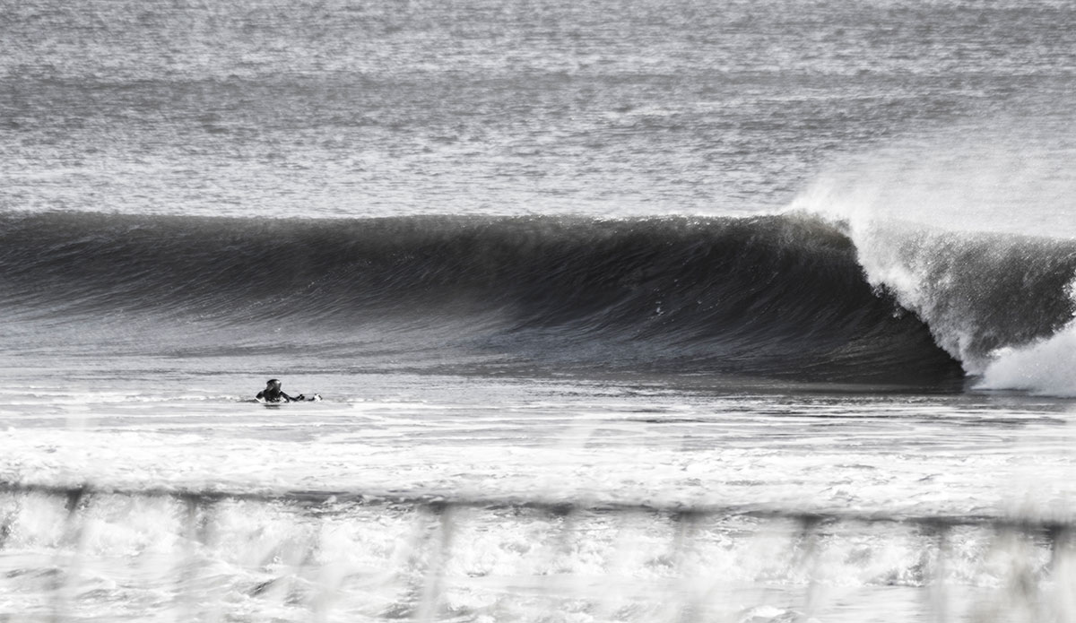 Waves were pumping this day with strong offshore winds. Managed to get a few shots before paddling out. Photo: Ryan Simalchik