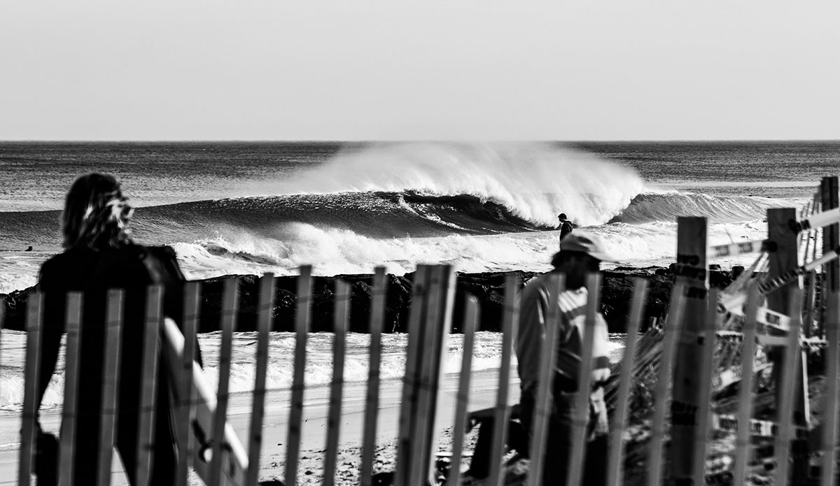 Nothing better than pumping spring surf in New Jersey. Photo: Ryan Simalchik