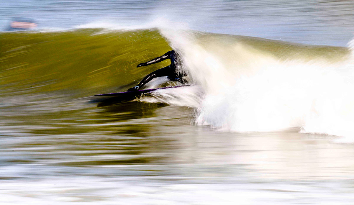 Mikey De Temple. All of the longboarders were killing it with so many head-dip tubes. Photo: Ryan Simalchik