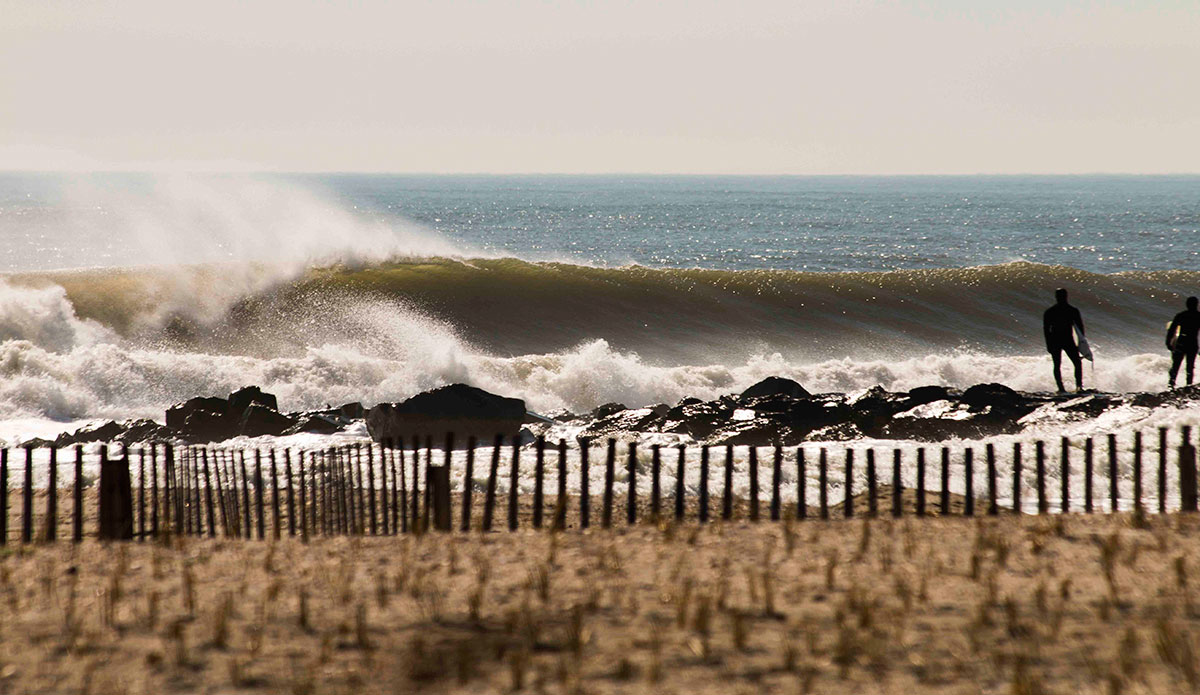 The first day of spring brought some epic surf to the Jersey coastline. Photo: Ryan Simalchik