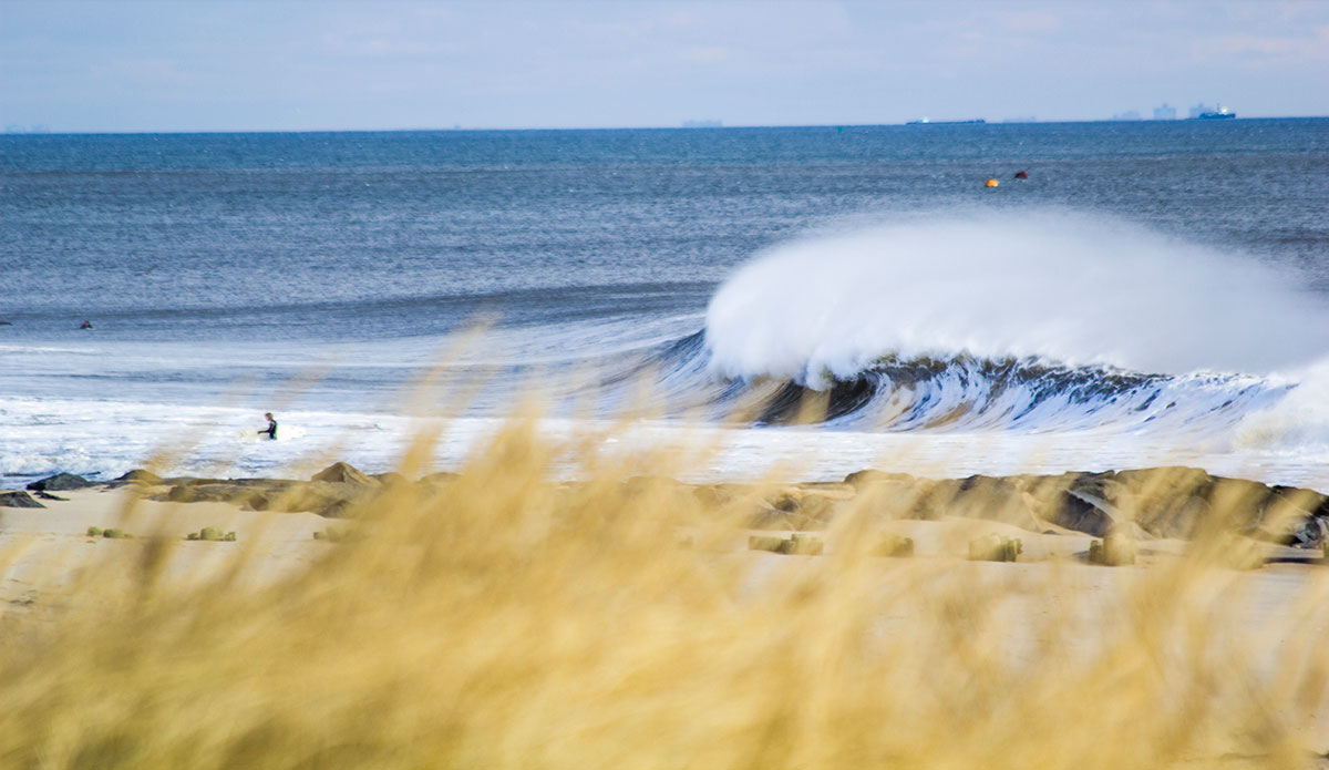 Crazy offshore winds are the best. Photo: Ryan Simalchik