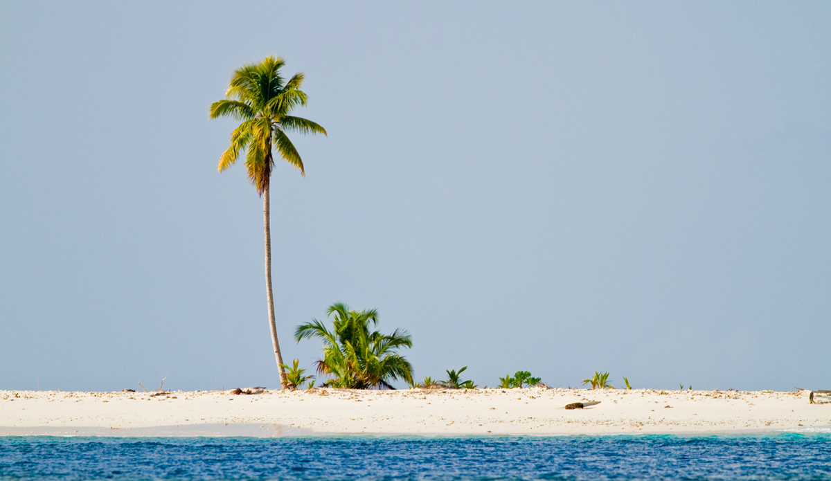 This was an image I shot while aboard The Oasis in the Mentawai Islands with Jason and Brian Pollak. This trip holds a special meaning for me now, as Jason recently passed away. It was this trip where I saw the love and generosity Jason had for his brother and friends. We all miss you J... I remember looking at this small sandbar island, with the lone palm, and wondering if I\'d ever return and see growth. Photo: <a href=\"http://www.ryanstruck.com/\"> Ryan Struck</a>