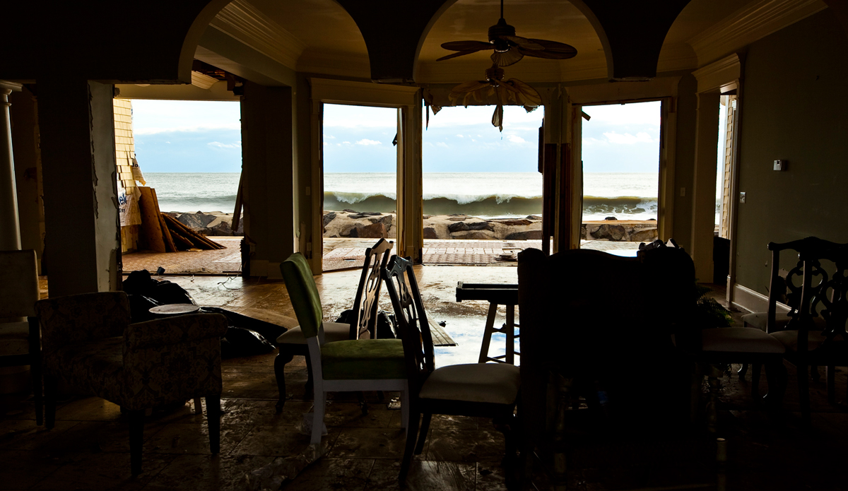 Monmouth Beach, New Jersey. The town was devastated from Hurricane Sandy. This water front home was completely blown out. The National Guard had the road closed and town blocked off, they patrolled the streets as rumors of looting spread. I lived 10 minutes inland at the time and our power and heat were knocked out for two weeks. I had no cell services and no way of fully understanding the magnitude of the storm. So I did the only thing I could think of: grab my camera and see for myself. I sidestepped the Humvees and rifles, walked from North End into Sea Bright and documented the way. I could smell the ruptured gas lines and see the utter destruction. It was unreal such a disaster happened so close to home. Photo: <a href=\"http://www.ryanstruck.com/\"> Ryan Struck</a>