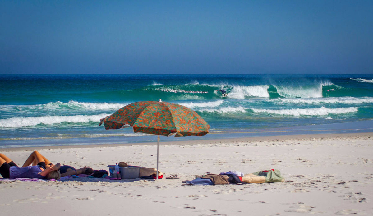 A dreamy looking day in Cape town. Bennett Atkinson about to get shacked. Photo: <a href=\"https://www.facebook.com/pages/Pho-Tye-Studio/\">Tyerell Jordaan</a>