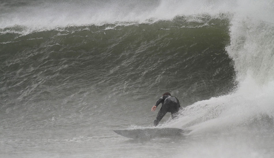 It takes some knowledge to catch this spot good.VB charger Andrew Meyer was on it. Photo: McCarthy