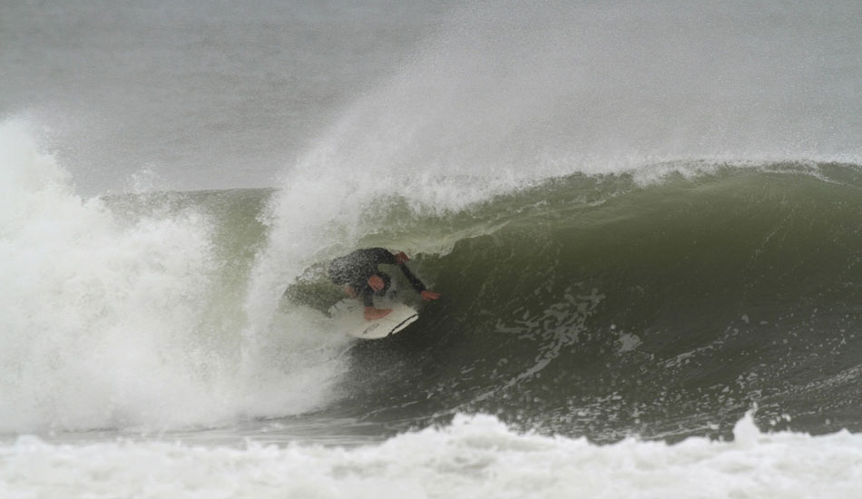 Bobbing and weaving gave Hunter Heaverly a few more yards in this little drainer. Photo: McCarthy