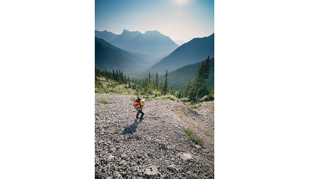 The approaches to the climbs were long and pretty taxing, ranging from 2-5 hours depending the mountain. This is at the base of Mount Louis; the beauty surrounding kept us motivated to keep coming back.
Photo: Peter Hoang