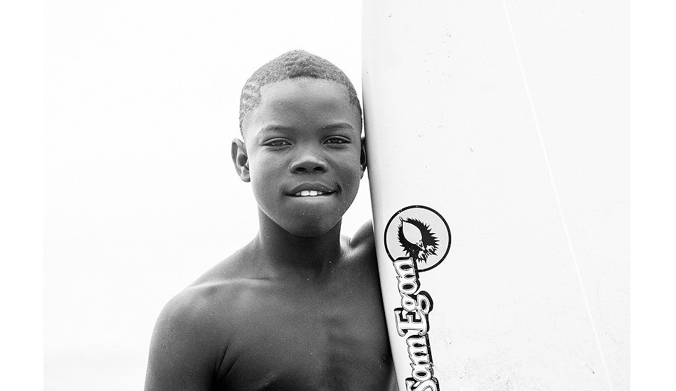 Elijah Browne loves surfing. Photo: Sean Brody