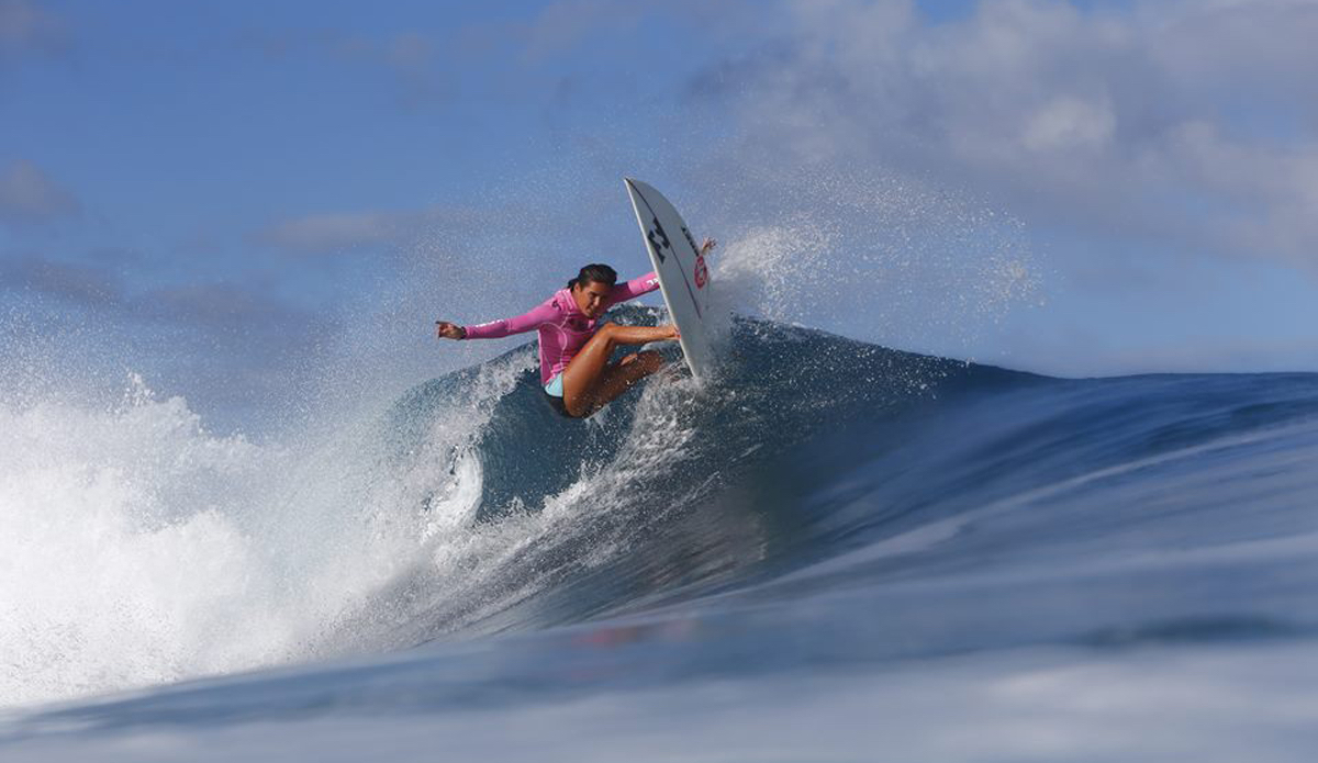 Moana Jones. Photo: Mike Latronic via <a href=\"http://www.freesurfmagazine.com\">Freesurfmagazine.com</a>